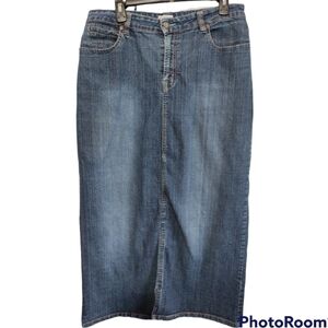 No Boundaries - Stretch maxi length jean skirt size 11